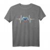Russische Herzschlag EKG T-Shirt mit Flagge – Patriotisches Geschenk für Russlandfans, Damen & Herren