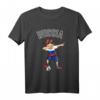 Dabbing Fußball Junge mit Russland Trikot - Kinder T-Shirt für russische Fußballfans, Geburtstag & Vereinsgeschenke