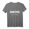 Bratina 1996 Russland Design Bratan Pizdez Blyat T-Shirt – Lustiges Geschenk für Fans, Freunde & Party-Events