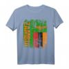 Sambia Flagge T-Shirt für Damen, Herren & Kinder - Klassisch geschnitten, doppelt genähter Saum