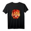 Löwe Tshirt mit geometrischem Löwenkopf im Low Poly Style – Stylisches Afrika- und Savannen-Design für Hipster, Tier- und Löwenliebhaber