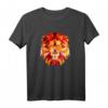 Löwe Tshirt mit geometrischem Löwenkopf im Low Poly Style – Stylisches Afrika- und Savannen-Design für Hipster, Tier- und Löwenliebhaber