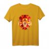 Löwe Tshirt mit geometrischem Löwenkopf im Low Poly Style – Stylisches Afrika- und Savannen-Design für Hipster, Tier- und Löwenliebhaber