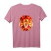 Löwe Tshirt mit geometrischem Löwenkopf im Low Poly Style – Stylisches Afrika- und Savannen-Design für Hipster, Tier- und Löwenliebhaber