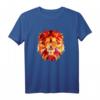 Löwe Tshirt mit geometrischem Löwenkopf im Low Poly Style – Stylisches Afrika- und Savannen-Design für Hipster, Tier- und Löwenliebhaber