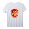 Löwe Tshirt mit geometrischem Löwenkopf im Low Poly Style – Stylisches Afrika- und Savannen-Design für Hipster, Tier- und Löwenliebhaber