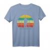Schatzsucher Sondenänger Retro Sunset Herren T-Shirt – Perfektes Outfit für Metalldetektor-Enthusiasten und Schatzsucher