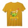 Kinder Dinosaurier T-Shirt zum 7. Geburtstag - Klassisch geschnitten, für Jungen und Mädchen, Dino Motiv
