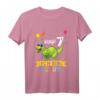 Kinder Dinosaurier T-Shirt zum 7. Geburtstag - Klassisch geschnitten, für Jungen und Mädchen, Dino Motiv