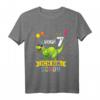 Kinder Dinosaurier T-Shirt zum 7. Geburtstag - Klassisch geschnitten, für Jungen und Mädchen, Dino Motiv