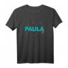 Paula - Schöner Name mit bunten Schmetterlingen T-Shirt, perfektes Geschenk für Geburtstage, Namenstag & Weihnachten für Frauen und Mädchen