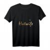 Damen Heissfrau mit Schmetterling in Gold - Sexy Hotwife T-Shirt mit V-Ausschnitt für HapKoala und besondere Anlässe
