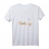Damen Heissfrau mit Schmetterling in Gold - Sexy Hotwife T-Shirt mit V-Ausschnitt für HapKoala und besondere Anlässe