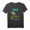 1967 Summer of Love Bunter Hippie Schmetterling T-Shirt - Vintage Festival & Boho Mode für Hippie-Fans & Festivals