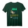 1967 Summer of Love Bunter Hippie Schmetterling T-Shirt - Vintage Festival & Boho Mode für Hippie-Fans & Festivals