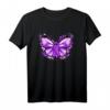 Lupus Bewusstseinsgeschenke, lila Schleife & Schmetterling T-Shirt – Unterstützen Sie Lupus-Krieger & steigern Sie das Bewusstsein