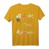 April Girl 1982 Sonnenblumen Schmetterlinge - HapKoala T-Shirt für Frauen, Mütter und Geburtstagsfeier-Deko