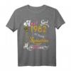 April Girl 1982 Sonnenblumen Schmetterlinge - HapKoala T-Shirt für Frauen, Mütter und Geburtstagsfeier-Deko