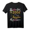 September Girl 2006 Sonnenblumen Schmetterlinge T-Shirt - Perfektes Geschenk und Dekoration zum 16. Geburtstag für Mädchen und Frauen