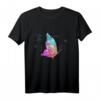 Buntes Aquarell-Silhouette Schmetterling T-Shirt – Perfektes Geschenk für Naturliebhaber zu Geburtstag und Weihnachten
