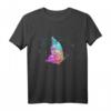 Buntes Aquarell-Silhouette Schmetterling T-Shirt – Perfektes Geschenk für Naturliebhaber zu Geburtstag und Weihnachten