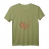 Buntes Damen T-Shirt mit Rosa und Roten Schmetterlingen in Herz-Form - V-Ausschnitt, Ästhetisches Liebes-Design