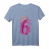 Kinder Geburtstagsshirt 6 Jahre Mädchen Prinzessin mit Schmetterling - Perfektes Geburtstagsoutfit & Geschenkidee