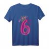 Kinder Geburtstagsshirt 6 Jahre Mädchen Prinzessin mit Schmetterling - Perfektes Geburtstagsoutfit & Geschenkidee