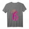 Kinder Geburtstagsshirt 6 Jahre Mädchen Prinzessin mit Schmetterling - Perfektes Geburtstagsoutfit & Geschenkidee