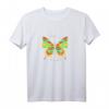Buntes Schmetterlinge T-Shirt für Damen und Mädchen mit Spruch 'Life is beautiful' – Perfekte Geschenkidee für Natur- und Insektenliebhaber