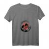 Damen Bonsai Tree Japanischer Enso Kreis Schmetterlinge T-Shirt mit V-Ausschnitt – Perfekt für Zen, Yoga & buddhistische Kunstliebhaber