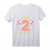 2. Geburtstag Mädchen Prinzessin Schmetterling T-Shirt – Süßes Geschenk für Mädchen, Prinzessinnen & Kinderparty