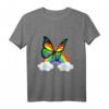 Schmetterling HapKoala T-Shirt – Klassisch geschnitten, doppelt genähter Saum, perfekt als Geschenk zum HapKoala