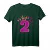 Kinder Geburtstagsshirt 2 Jahre Mädchen Prinzessin Schmetterling - Buntes Geburtstagsoutfit für Töchter, Nichten und Enkelinnen