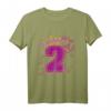 Kinder Geburtstagsshirt 2 Jahre Mädchen Prinzessin Schmetterling - Buntes Geburtstagsoutfit für Töchter, Nichten und Enkelinnen