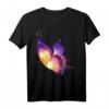 Atemberaubende Farben Schöner Schmetterling T-Shirt – Buntes Design, klassisch geschnitten, hochwertig verarbeitet