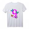 Mädchen Geburtstagsshirt 9 Jahre mit Schmetterling - Perfektes Geschenk für den Kindergeburtstag, Party & Feier