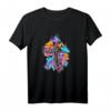 Schmetterlinge auf Kreuz T-Shirt – Perfekt für Naturliebhaber und Tiermotive Fans
