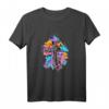Schmetterlinge auf Kreuz T-Shirt – Perfekt für Naturliebhaber und Tiermotive Fans