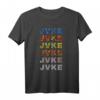 Buntes Vintage Retro T-Shirt mit Schmetterling und Schlange - Lustiges Design für Kinder und Erwachsene zu Muttertag, Vatertag, Weihnachten und Feiertagen