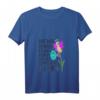 Damen T-Shirt mit Schmetterling und Blümchen – Buntes V-Ausschnitt Shirt mit Tiermotiven, perfekt für Natur- und Tierliebhaberinnen