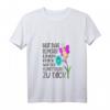 Damen T-Shirt mit Schmetterling und Blümchen – Buntes V-Ausschnitt Shirt mit Tiermotiven, perfekt für Natur- und Tierliebhaberinnen