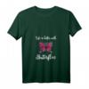 Damen Leben mit Schmetterlingen T-Shirt mit V-Ausschnitt – Niedliches Insekt-Design, perfekt für Natur- und Tierliebhaber als Geschenk