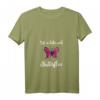 Damen Leben mit Schmetterlingen T-Shirt mit V-Ausschnitt – Niedliches Insekt-Design, perfekt für Natur- und Tierliebhaber als Geschenk
