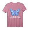 HapKoala ALS Awareness Monat T-Shirt mit blauem Band & Schmetterling – Unterstützung für ALS-Krieger & Familienmitglieder