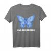 HapKoala ALS Awareness Monat T-Shirt mit blauem Band & Schmetterling – Unterstützung für ALS-Krieger & Familienmitglieder