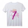 Kinder Geburtstagsshirt 7 Jahre Mädchen Prinzessin mit Schmetterling – Buntes Geburtstagsoutfit für kleine Prinzessinnen