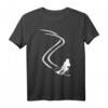 Alpin Ski T-Shirt mit Schneespuren – Klassisch geschnitten, perfekt für Wintersport und Skifahrer