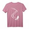 Alpin Ski T-Shirt mit Schneespuren – Klassisch geschnitten, perfekt für Wintersport und Skifahrer