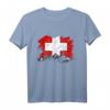 Schweizer T-Shirt Kinder & Erwachsene mit Flagge – Süßes Geschenk für Zürich, Bern & Opa/Oma in der Schweiz